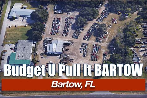 Budget U Pull It Bartow provides used car parts and buys junk cars in the Bartow, FL area. . Budget u pull it bartow